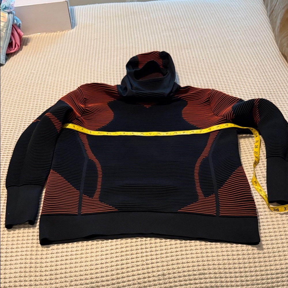 Under Armour Men's Black and Red Turtleneck Sweater. PTP 22, L28